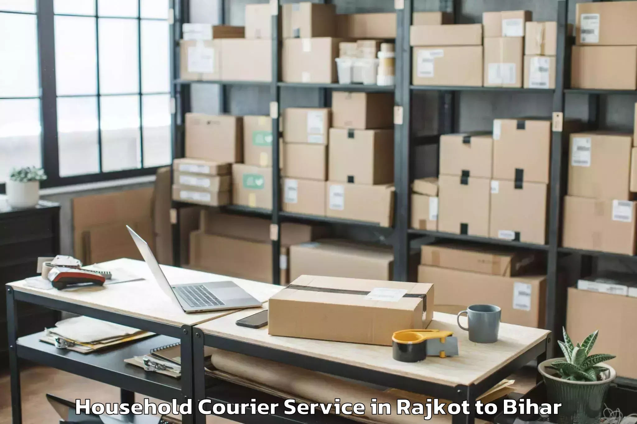 Professional Rajkot to Puranhia Household Courier